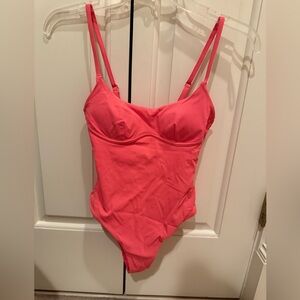 Kittenish one piece bathing suit